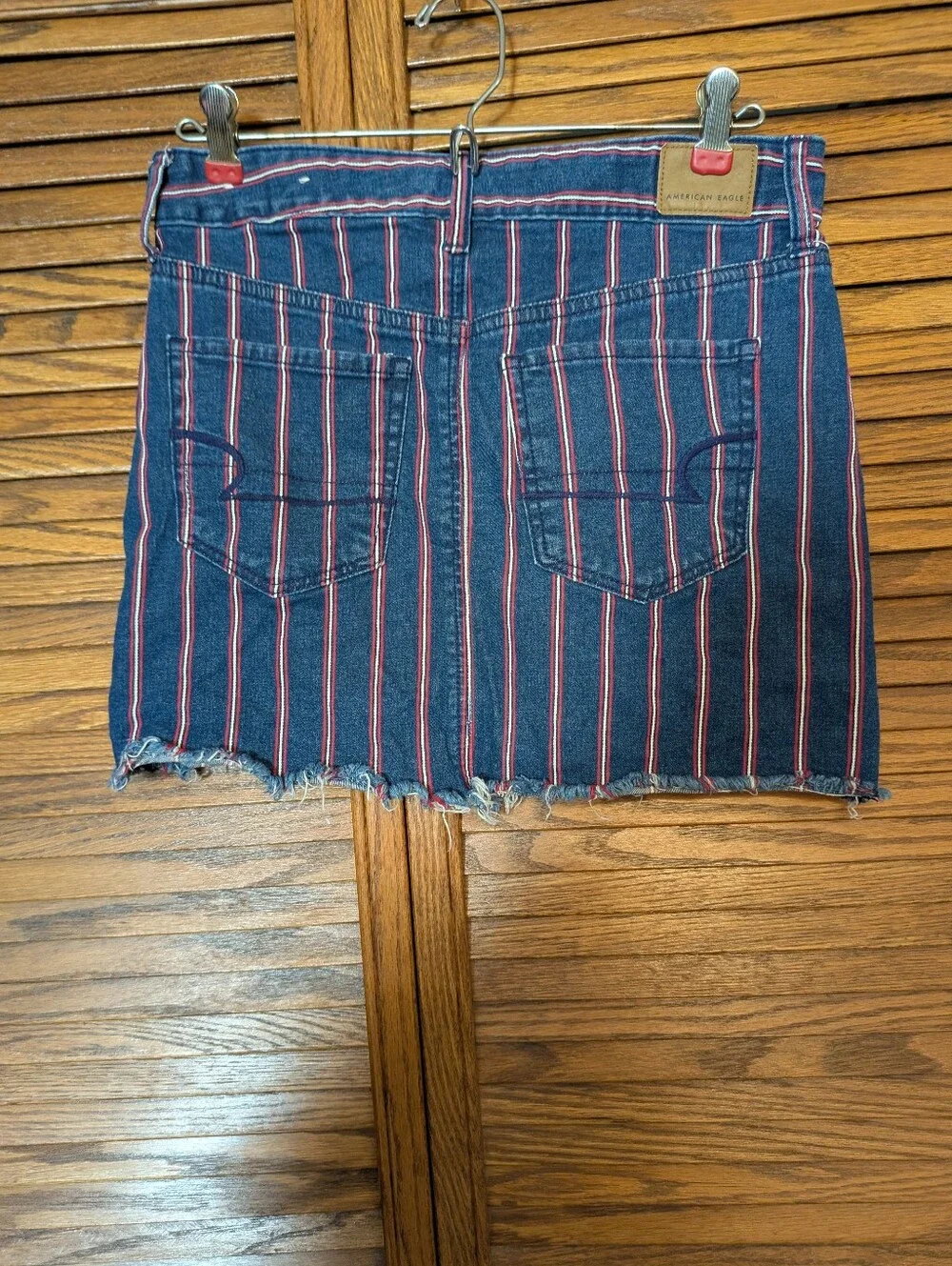 American Eagle Super Stretch Hi Rise Mini Denim Skirt Size 4